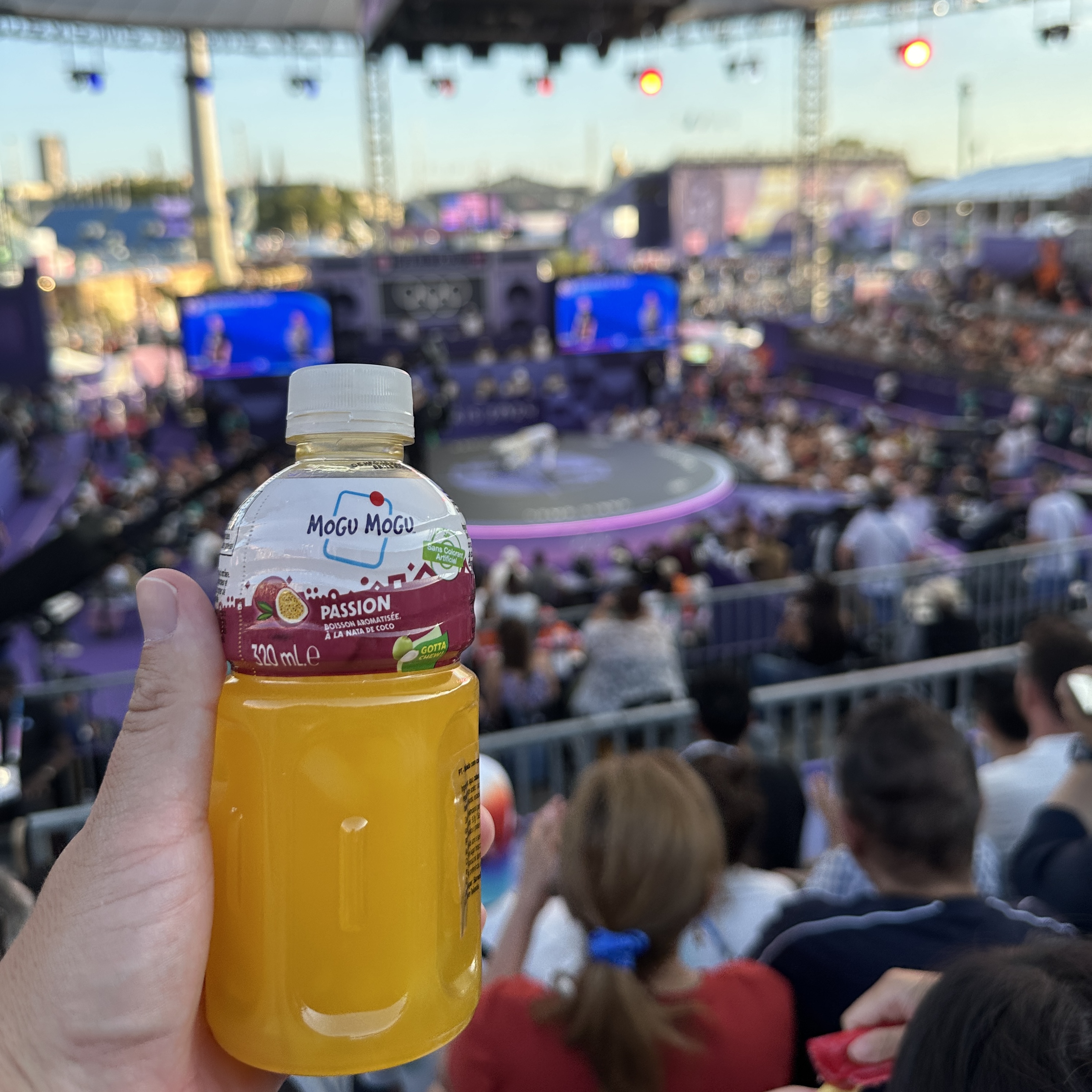 Mogu Mogu at the stadium